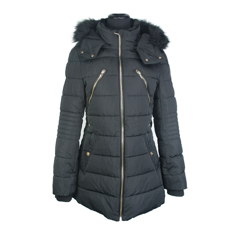 Fake fur windproof winter customized heavy padding best winter jackets womens winter coats on sale